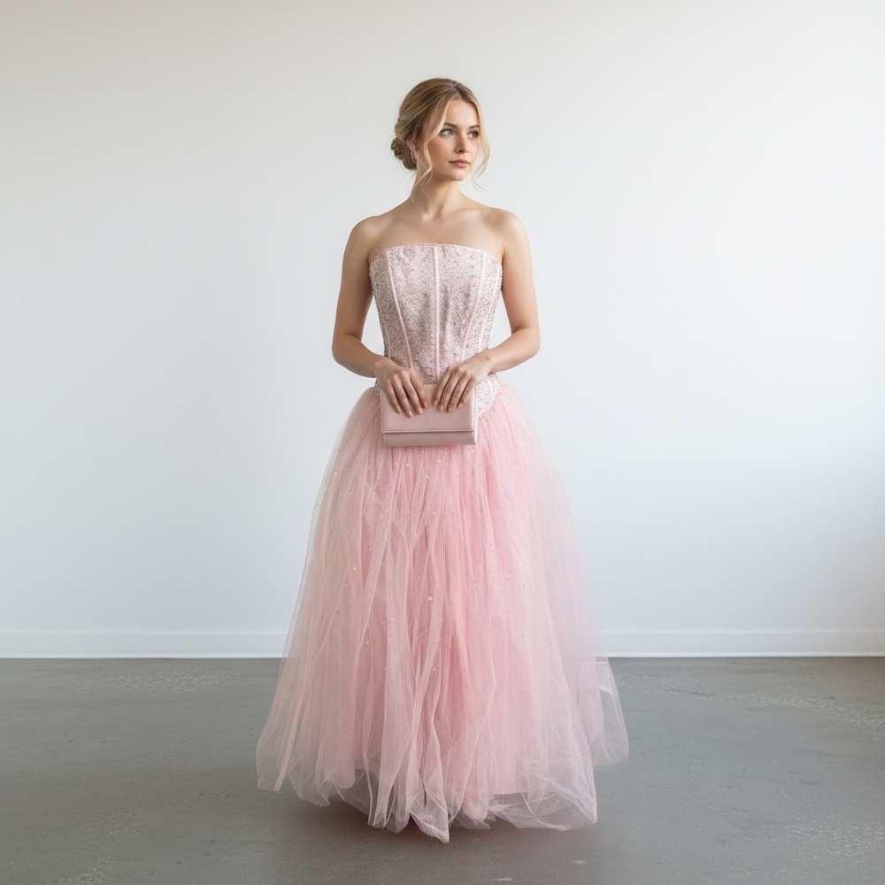 Vintage Lillie Rubin Womens Formal Gown Size 8 Wicked Glinda Cosplayβ Ball Fairy